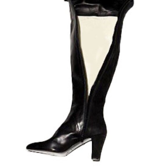 Boots Black Leather/Suede - Picture 3 of 5